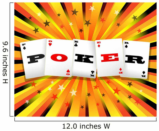 Colorful Poker Background Wall Mural
