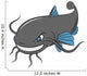 cartoon catfish, vector Wall Decal