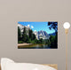 Yosemite fall and swinging bridge Wall Mural