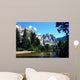 Yosemite fall and swinging bridge Wall Mural