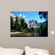 Yosemite fall and swinging bridge Wall Mural
