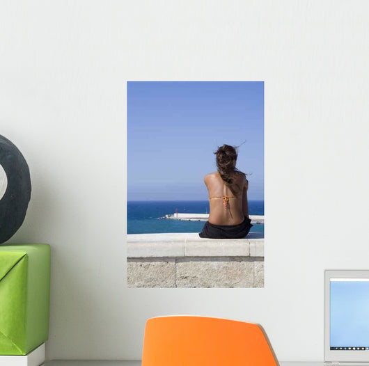 Looking Sea Wall Decal