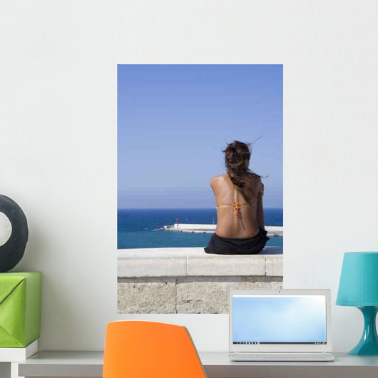Looking Sea Wall Decal
