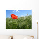 Poppy and Clouds Wall Decal