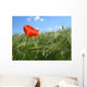 Poppy and Clouds Wall Decal
