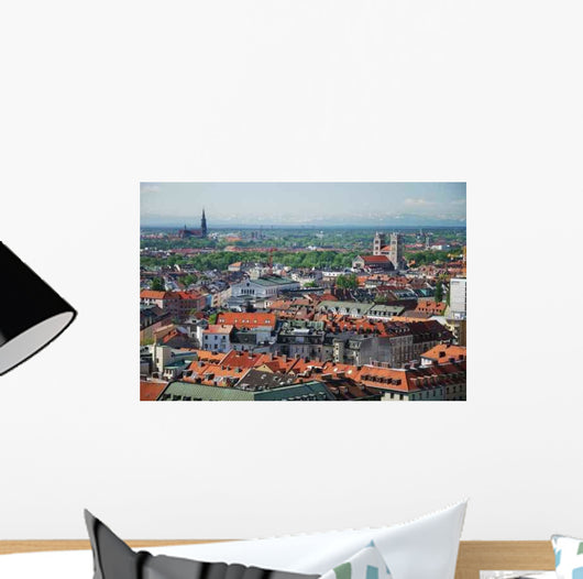 Over Munich Wall Decal