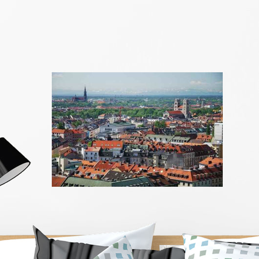 Over Munich Wall Decal