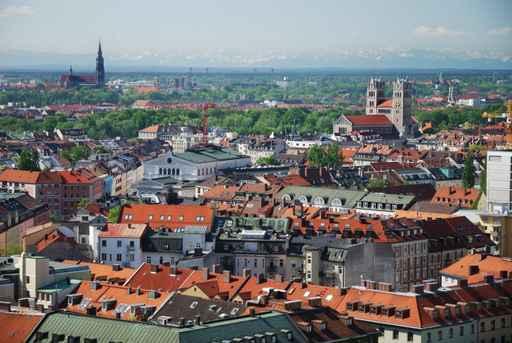Over Munich Wall Decal