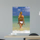 Beautiful Young Blond Woman in a Bikini Wall Mural
