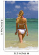 Beautiful Young Blond Woman in a Bikini Wall Mural