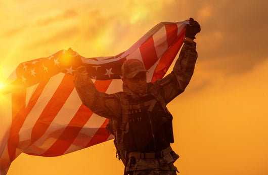 Soldier Celebrating Victory Wall Mural