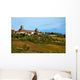 Village Burgundy Wall Decal