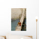 Young Monks on a Bridge Wall Mural