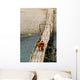 Young Monks on a Bridge Wall Mural
