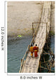 Young Monks on a Bridge Wall Mural