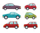 Classic Cars Design Wall Decal Sticker Set
