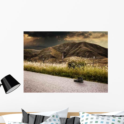 Landscape Stormy One Shoe Wall Decal