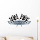 Winner Checkered  Flags Wall Decal