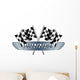 Winner Checkered  Flags Wall Decal