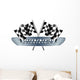 Winner Checkered  Flags Wall Decal