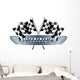 Winner Checkered  Flags Wall Decal