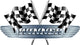 Winner Checkered  Flags Wall Decal