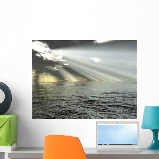 Rays Light and Ocean Wall Decal