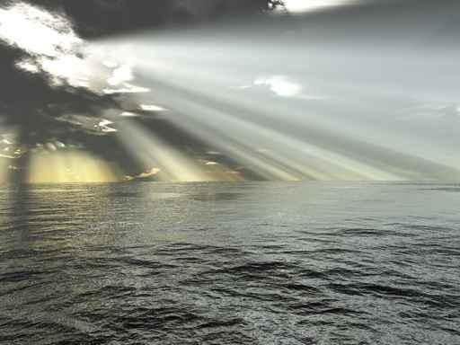 Rays Light and Ocean Wall Decal