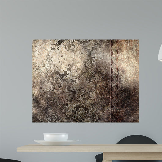 Decorative Silver Background Wall Mural