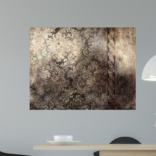 Decorative Silver Background Wall Mural