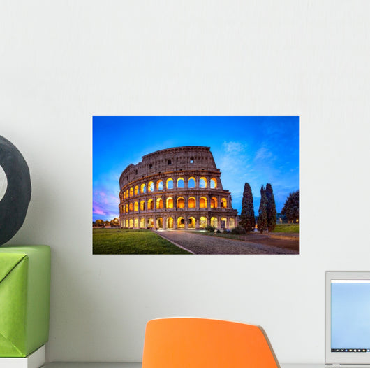 Kolosseum Rom Bei Nacht Wall Decal