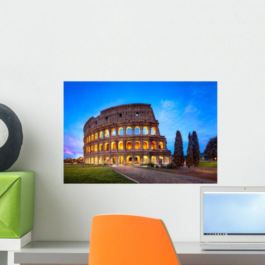 Kolosseum Rom Bei Nacht Wall Decal