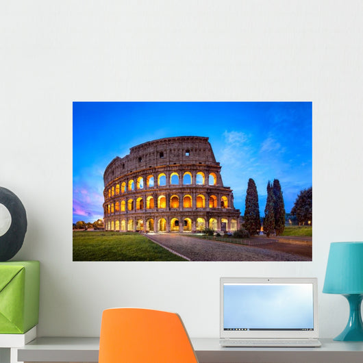 Kolosseum Rom Bei Nacht Wall Decal