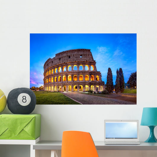 Kolosseum Rom Bei Nacht Wall Decal
