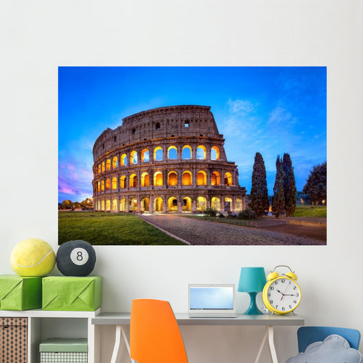 Kolosseum Rom Bei Nacht Wall Decal
