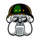 Bulldog Army Mascot Wall Decal