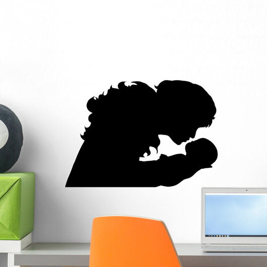 Vector silhouette of woman. Wall Decal