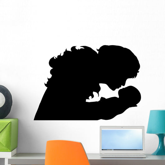 Vector silhouette of woman. Wall Decal
