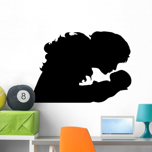 Vector silhouette of woman. Wall Decal