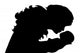 Vector silhouette of woman. Wall Decal