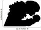 Vector silhouette of woman. Wall Decal