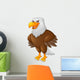 Cute eagle cartoon posing Wall Decal