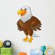 Cute eagle cartoon posing Wall Decal