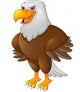Cute eagle cartoon posing Wall Decal