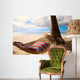 Empty hammock on sun Wall Mural