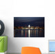 Skyline of Madison Wisconsin at night Wall Mural