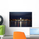 Skyline of Madison Wisconsin at night Wall Mural