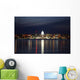 Skyline of Madison Wisconsin at night Wall Mural