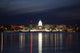 Skyline of Madison Wisconsin at night Wall Mural
