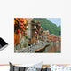 Dorf Am Fluss Wall Decal